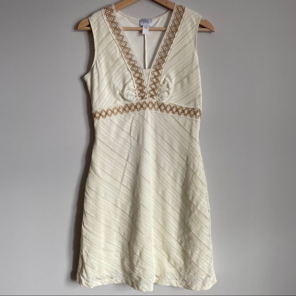 Donna - Cream and Beige Dress